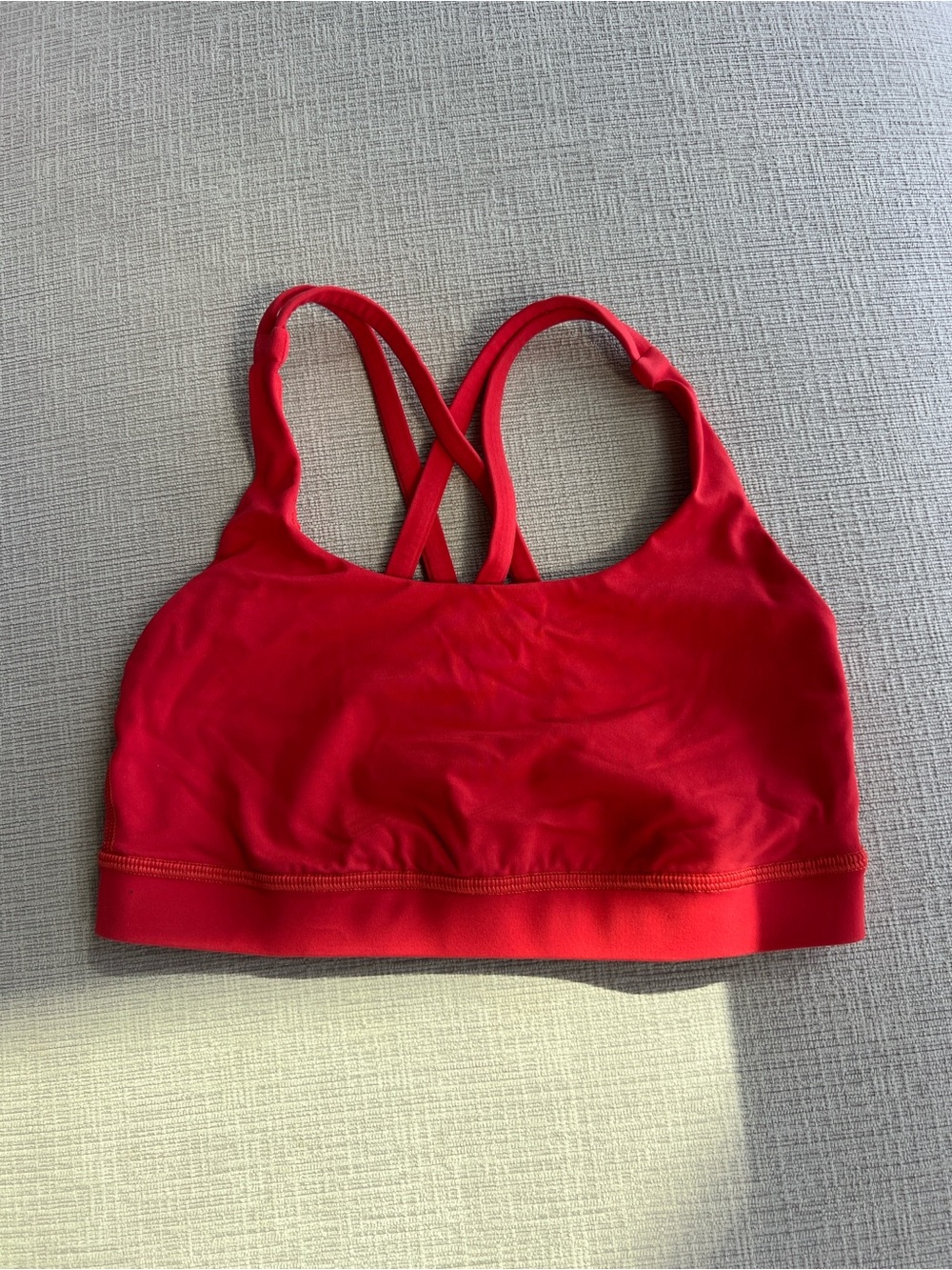 lululemon athletica Red Cross-Back Sports Bra